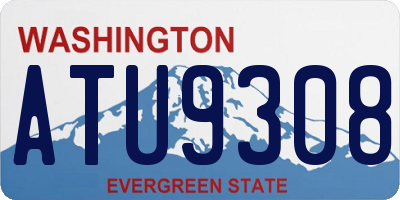 WA license plate ATU9308