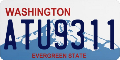 WA license plate ATU9311