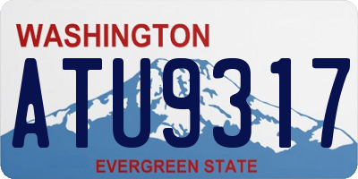 WA license plate ATU9317