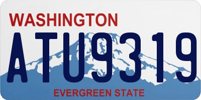 WA license plate ATU9319