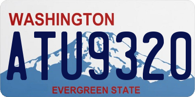 WA license plate ATU9320
