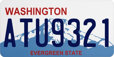WA license plate ATU9321