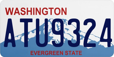 WA license plate ATU9324