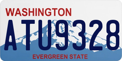 WA license plate ATU9328