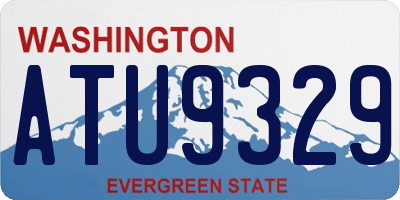 WA license plate ATU9329