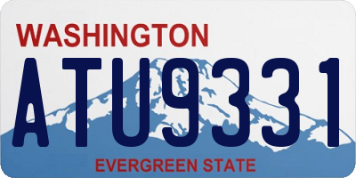 WA license plate ATU9331