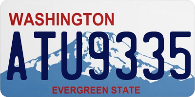 WA license plate ATU9335