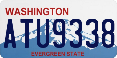 WA license plate ATU9338