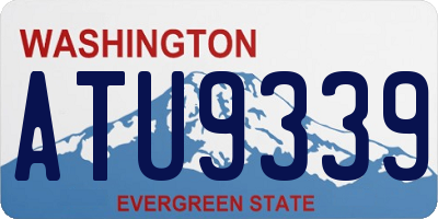 WA license plate ATU9339