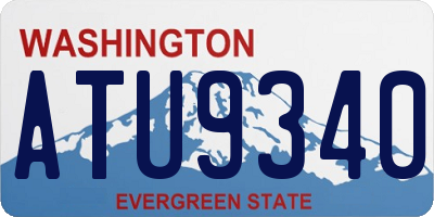 WA license plate ATU9340