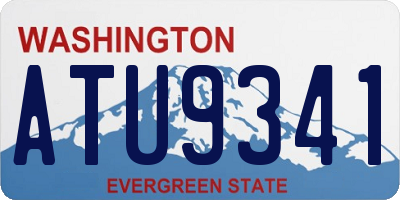 WA license plate ATU9341