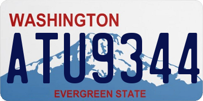 WA license plate ATU9344