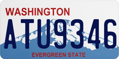WA license plate ATU9346