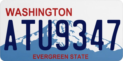 WA license plate ATU9347