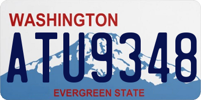 WA license plate ATU9348