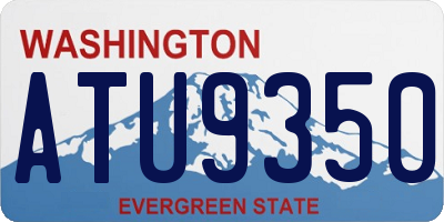 WA license plate ATU9350