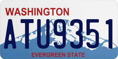 WA license plate ATU9351