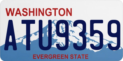WA license plate ATU9359