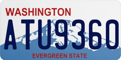 WA license plate ATU9360