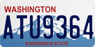 WA license plate ATU9364