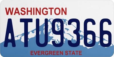 WA license plate ATU9366
