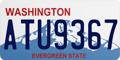 WA license plate ATU9367