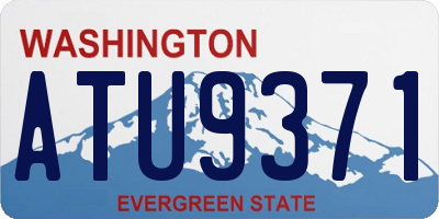 WA license plate ATU9371
