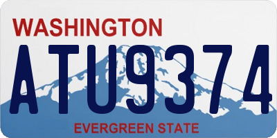 WA license plate ATU9374