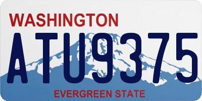 WA license plate ATU9375