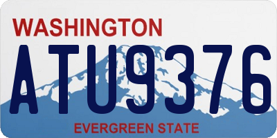 WA license plate ATU9376