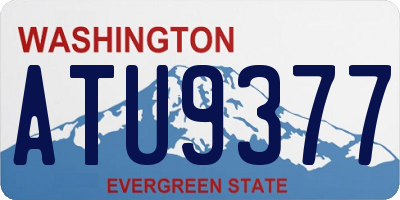 WA license plate ATU9377