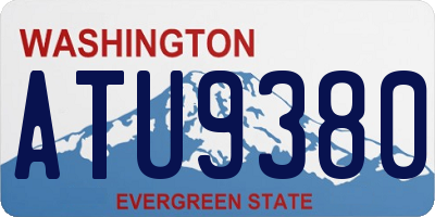 WA license plate ATU9380