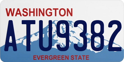 WA license plate ATU9382