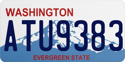 WA license plate ATU9383