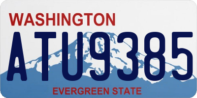 WA license plate ATU9385