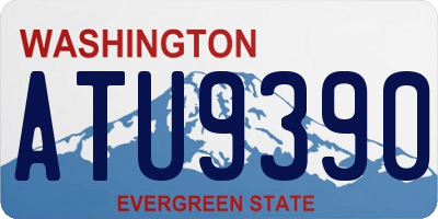 WA license plate ATU9390