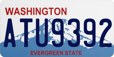 WA license plate ATU9392