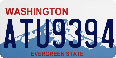 WA license plate ATU9394