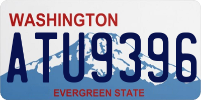 WA license plate ATU9396