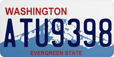 WA license plate ATU9398