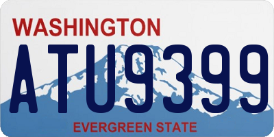 WA license plate ATU9399