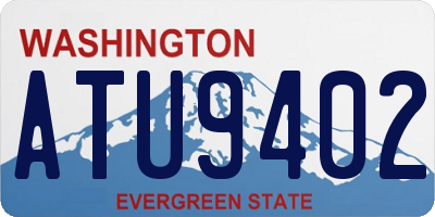WA license plate ATU9402