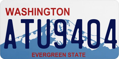 WA license plate ATU9404
