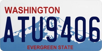 WA license plate ATU9406