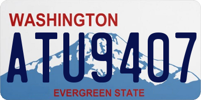 WA license plate ATU9407