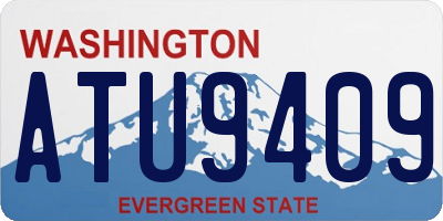 WA license plate ATU9409