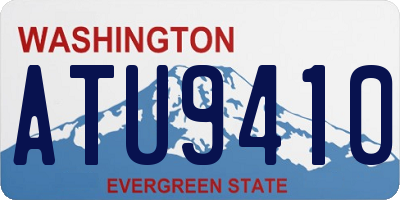 WA license plate ATU9410