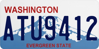 WA license plate ATU9412