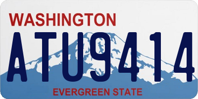 WA license plate ATU9414
