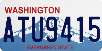 WA license plate ATU9415